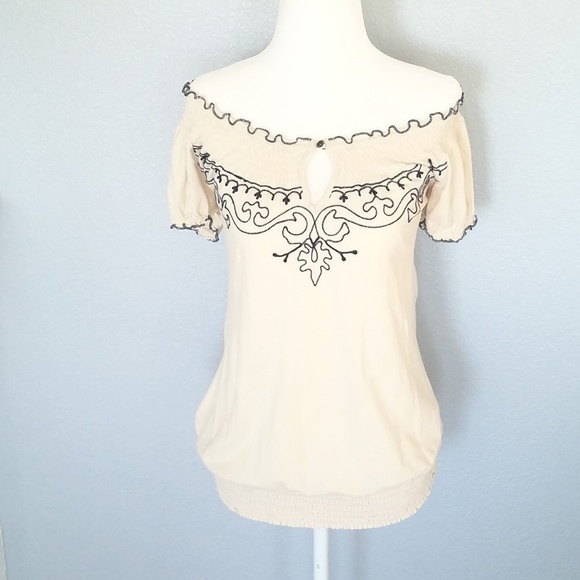 Lucky Brand Off the Shoulder Top - Picture 1 of 4